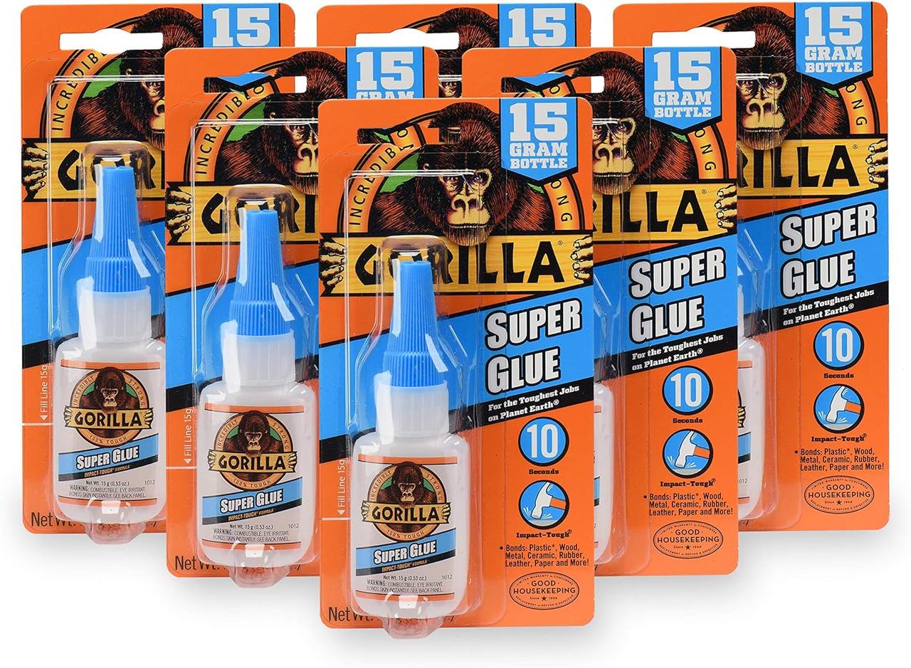 Клей GORILLA 15 г 6 шт. Прозорий