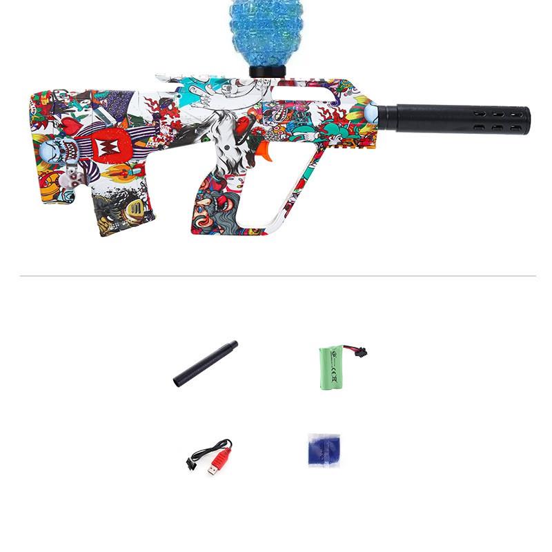 Игрушечный автомат Граффити AUG с аккумулятором/стреляет гелиевыми шариками орбизами (1988715966)