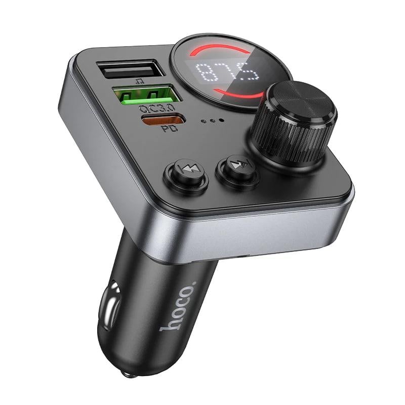 FM-модулятор Hoco E86 Alegria PD 30W/QC3.0 48W Black