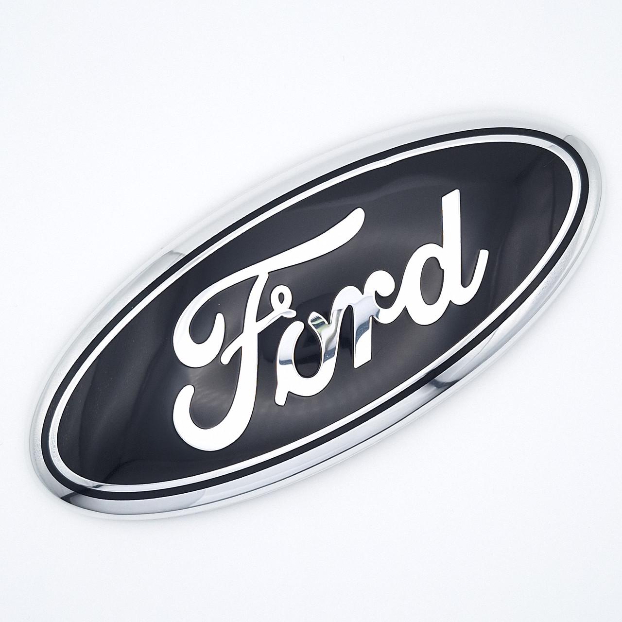 Эмблема Ford 174х75 мм Хром/Черный (2549696810)