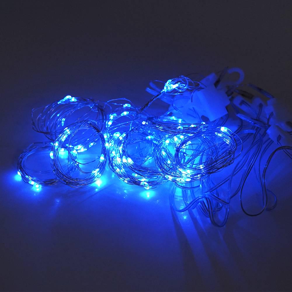 Гірлянда 200 LED шт.ора USB/пульт мідний провід 8 режимів 3х2 м прозора ізоляція Blue Гірлянда 200 LED шт.ора USB/пульт мідний провід 8 режимів 3х2 м прозора ізоляція Blue
