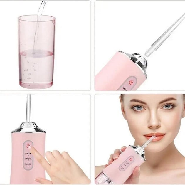 Іригатор Portable Oral Irrigator для зубів та порожнини рота Pink (tf7077) - фото 5 Іригатор Portable Oral Irrigator для зубів та порожнини рота Pink (tf7077) - фото 5