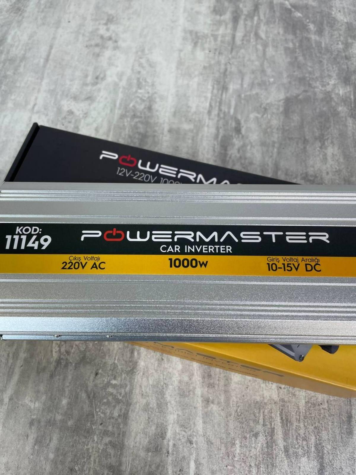 Инвертор Powermaster 1000W 12-220V 12В - фото 4