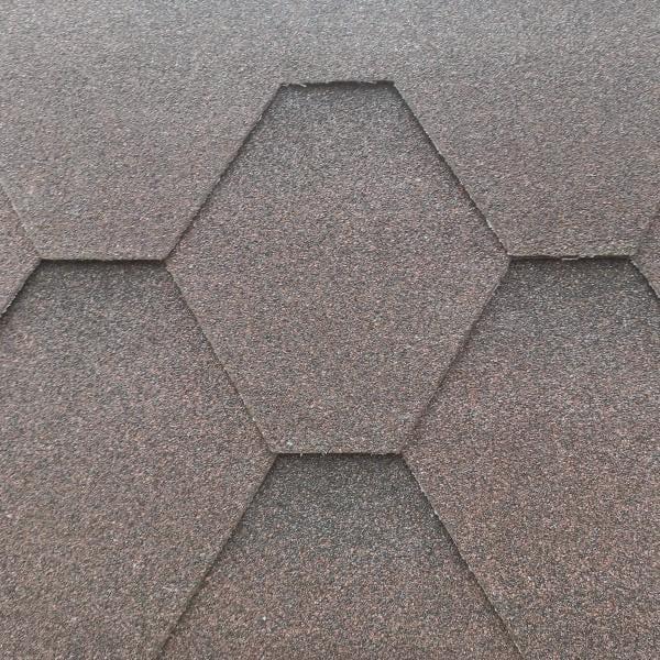 Битумная черепица Aquaizol Мозаика ЭКО 3,0 м2 Коричневый (29636480)