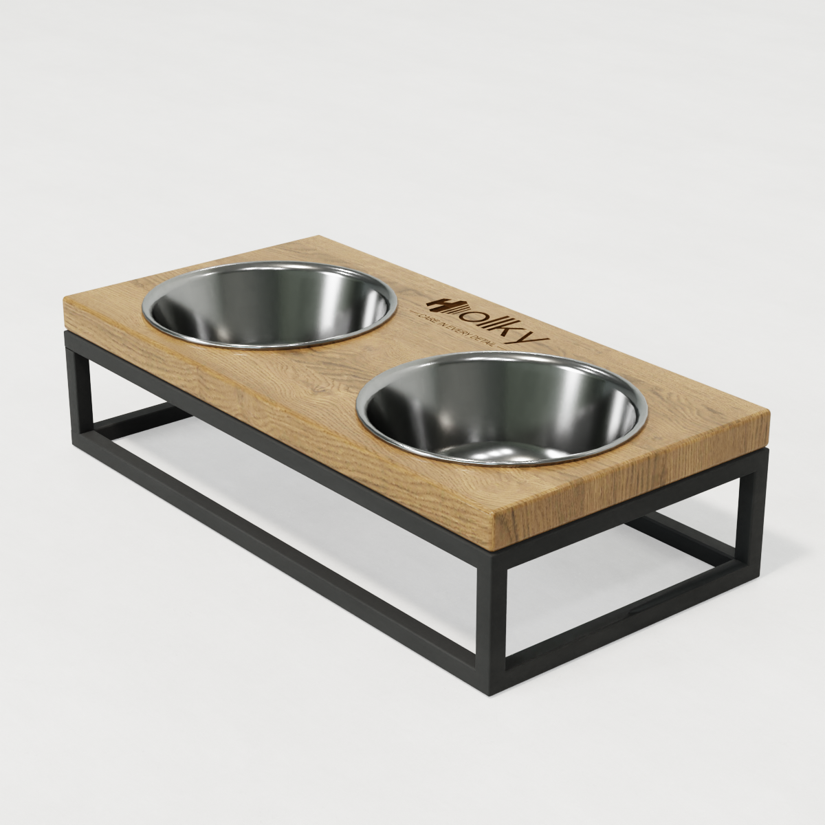 Миски на подставке для маленьких собак и котов Hollky Base S 2х0,45 л (BS-36187-GRNT) - фото 7 Миски на подставке для маленьких собак и котов Hollky Base S 2х0,45 л (BS-36187-GRNT) - фото 7