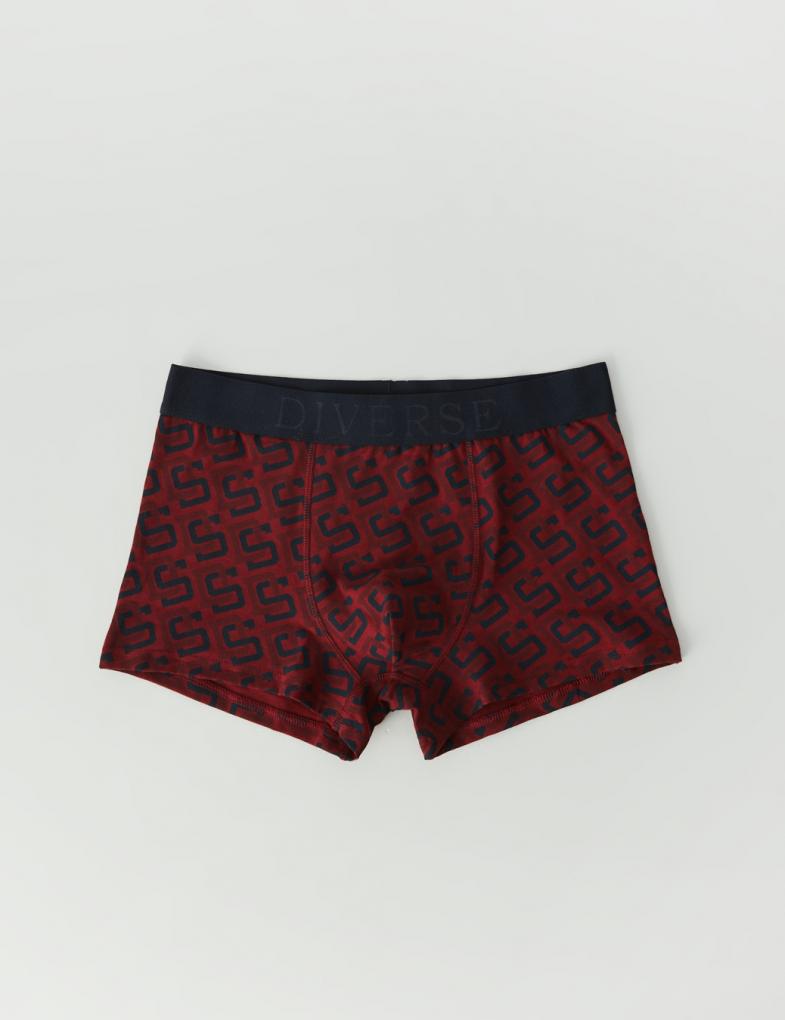 Набор трусов боксеров мужских Diverse DYSY 2 шт. M Бургунди/Темно-синий (5902598960207) - фото 3