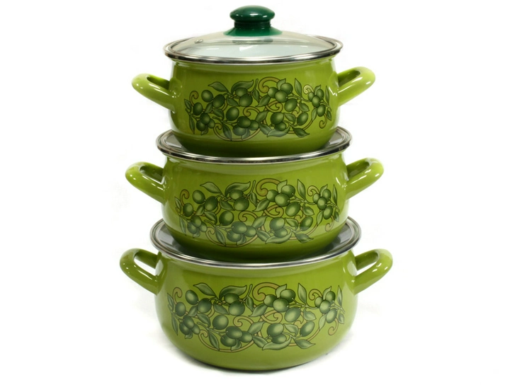 Набір каструль Interos Сицилія 3 предмети (84645) Набір каструль Interos Сицилія 3 предмети (84645)