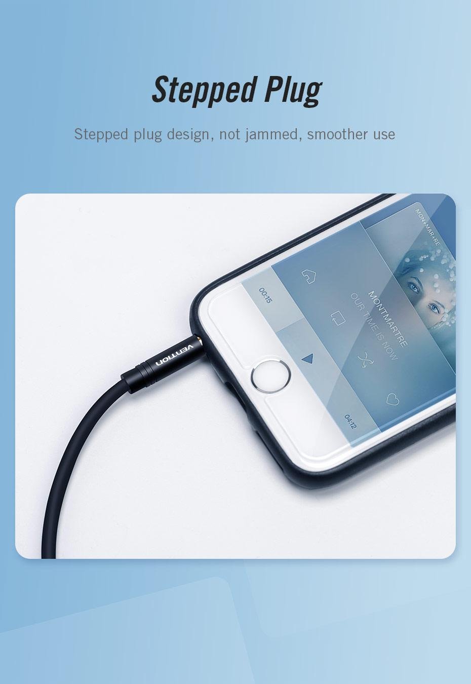 Перехідник Vention 3.5 мм minijack-2х3.5 мм/minijack AUX 4-піновий TRRS 0,3 м Чорний (BBVBY) - фото 8 Перехідник Vention 3.5 мм minijack-2х3.5 мм/minijack AUX 4-піновий TRRS 0,3 м Чорний (BBVBY) - фото 8