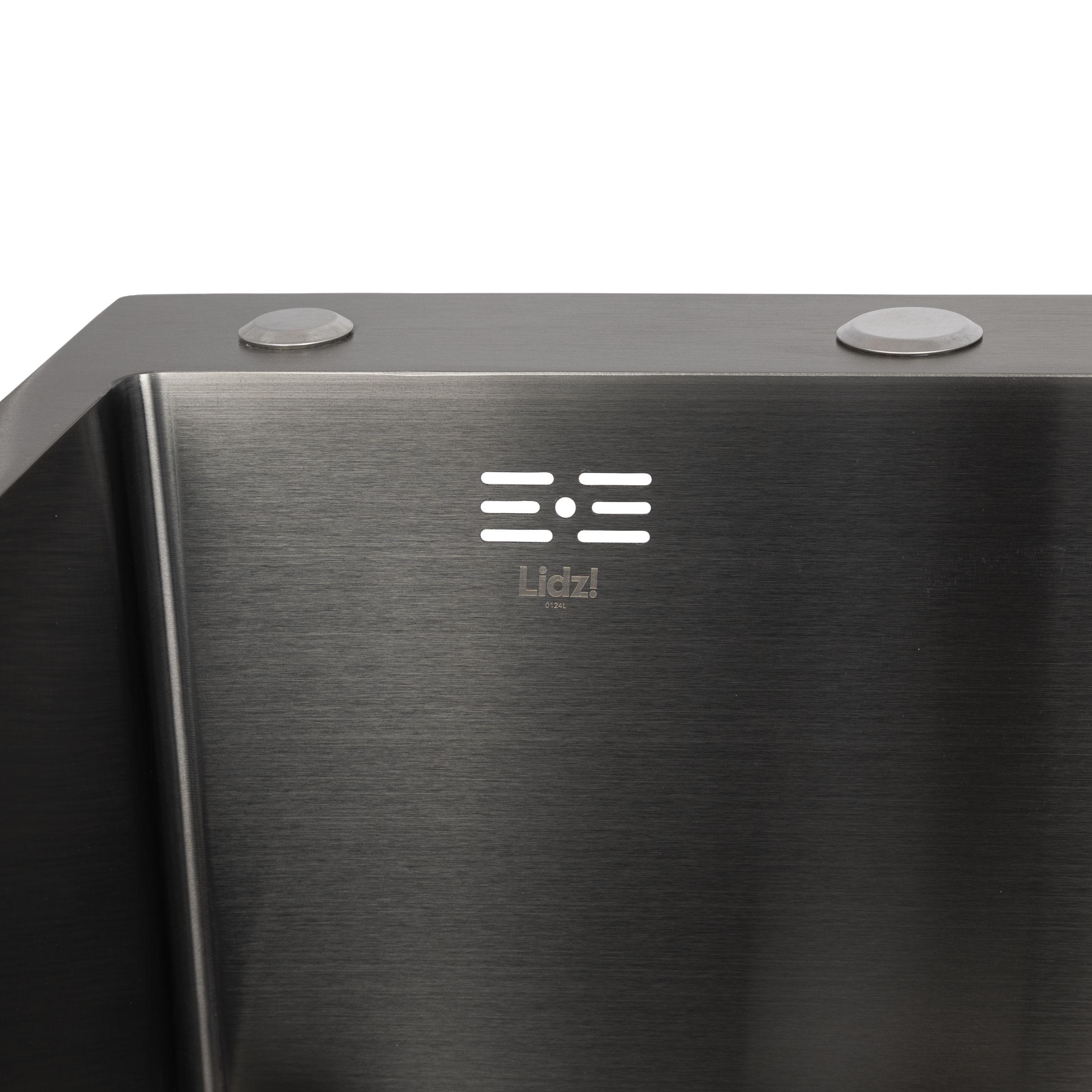Мийка для кухні інтегрована Lidz Handmade H7849BR Brushed Black PVD крило праворуч з дозатором 3/1 мм (31022583) - фото 4 Мийка для кухні інтегрована Lidz Handmade H7849BR Brushed Black PVD крило праворуч з дозатором 3/1 мм (31022583) - фото 4