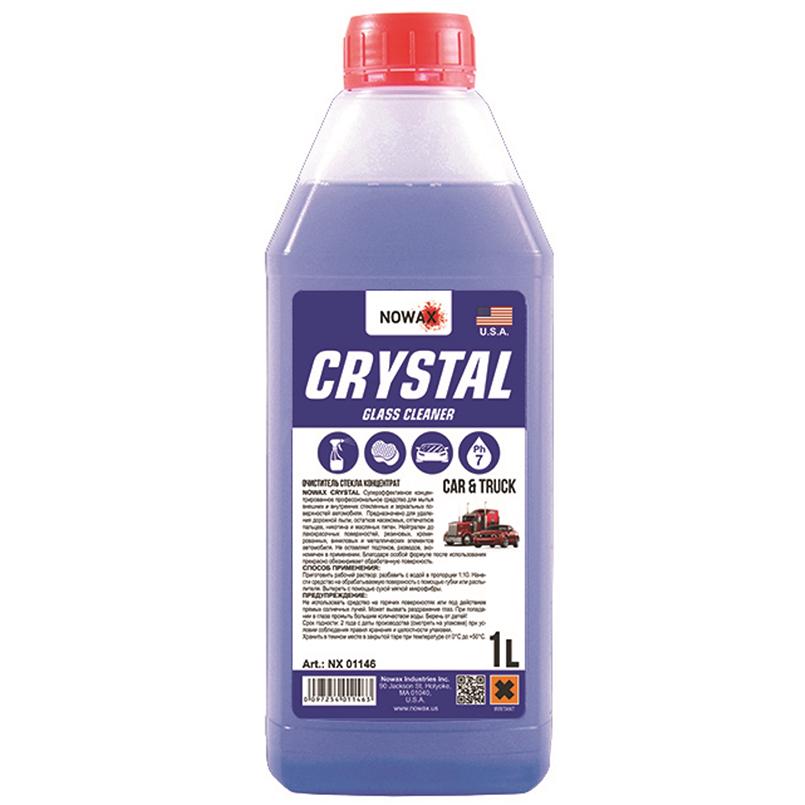 Очиститель стекла Nowax Crystal Glass Cleaner концентрат 1:10 1 л (NX01146) - фото 1