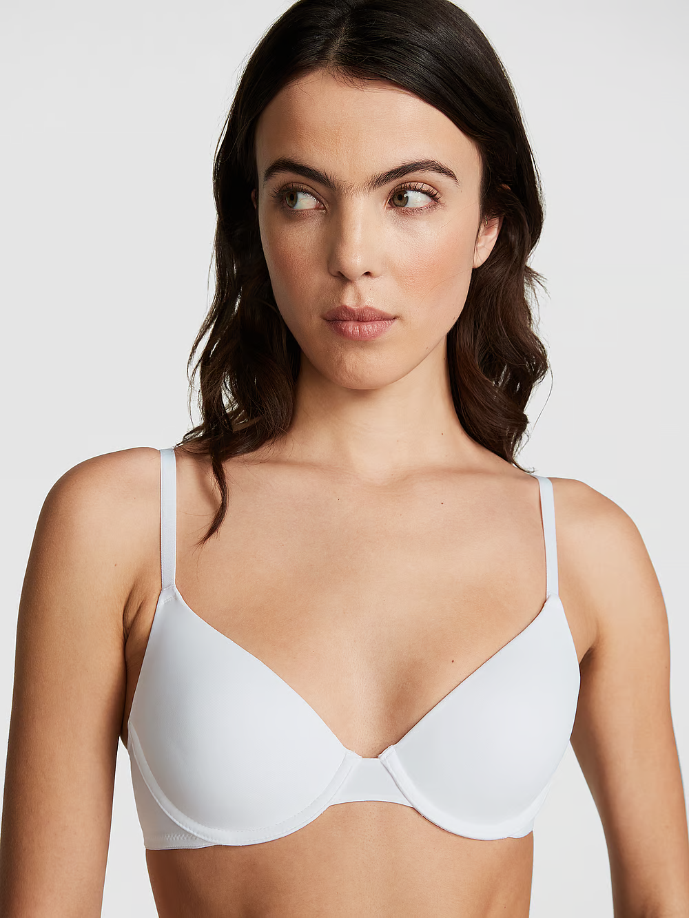 Бюстгальтер без пуш-ап Victoria's Secret Pink Wear Everywhere Lightly Lined T-Shirt Bra 90B Білий (20320189)