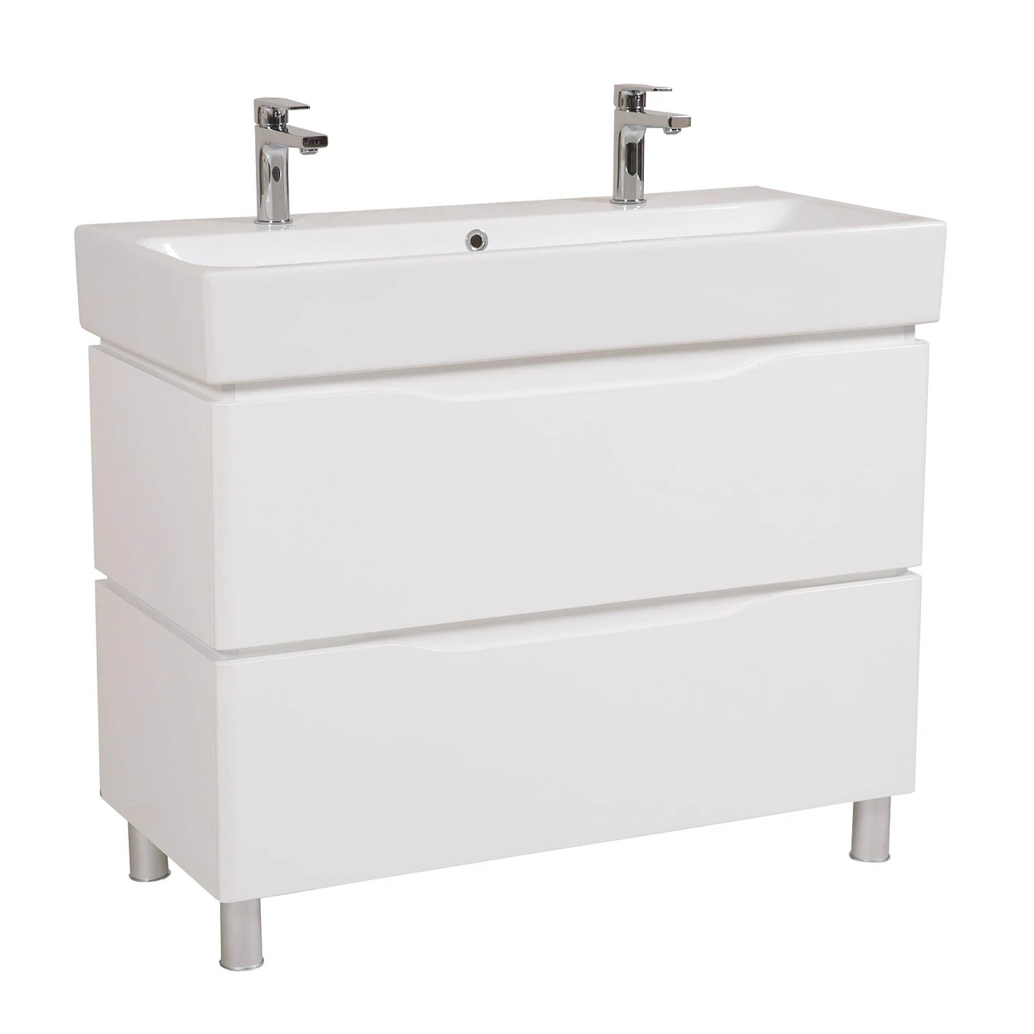 Тумба у ванну Aqua Rodos Венеція 100x46,5 підлогова c умивальником CeraStyle Пінто Білий (АР000040221)