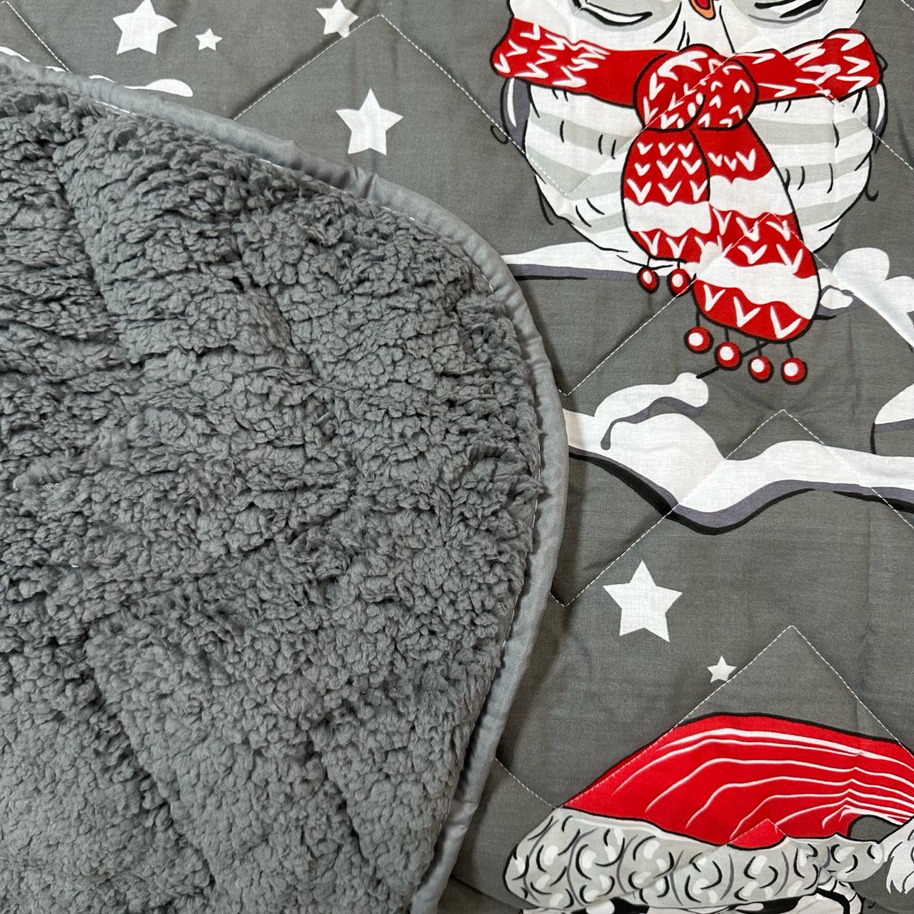 Покрывало-одеяло детское двустороннее Совы 150х210 см Серый (P-DL-5) - фото 9 Покрывало-одеяло детское двустороннее Совы 150х210 см Серый (P-DL-5) - фото 9