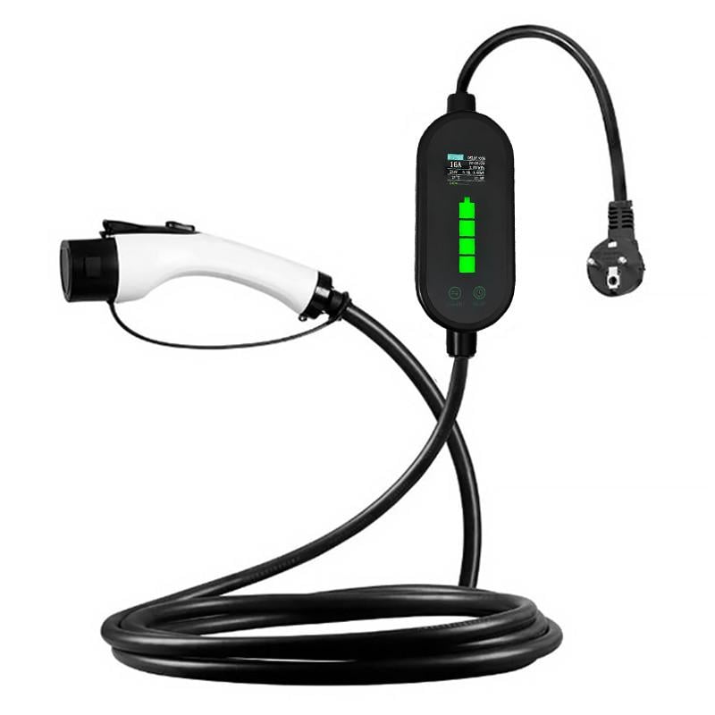 Зарядное устройство для электромобиля Olink LY-1000 3,5 кВт 16А 1 220 В Type 1 5 м (J1772) Зарядное устройство для электромобиля Olink LY-1000 3,5 кВт 16А 1 220 В Type 1 5 м (J1772)