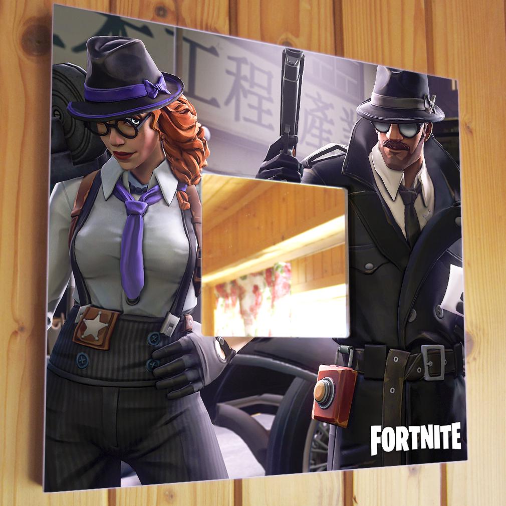 Зеркало декоративное Персонажи игры ''Fortnite'' 260х260 мм (M04431)