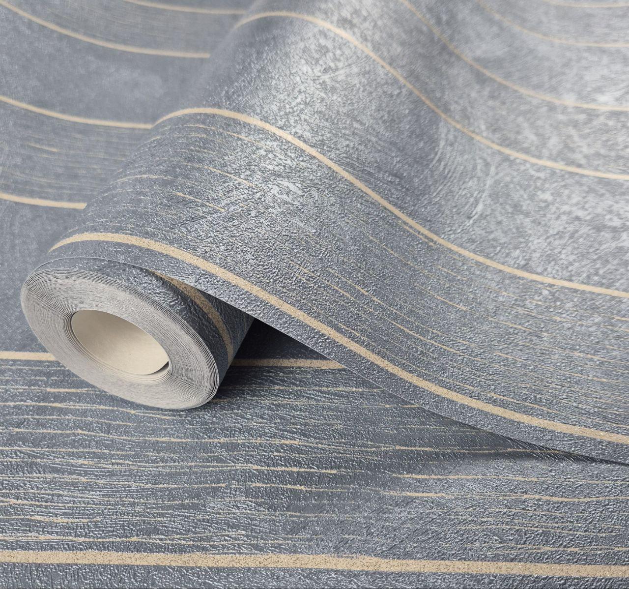 Шпалери вінілові на флізеліні Marburg 56829 0,53х10,05 м Сіро-синій (31144930)