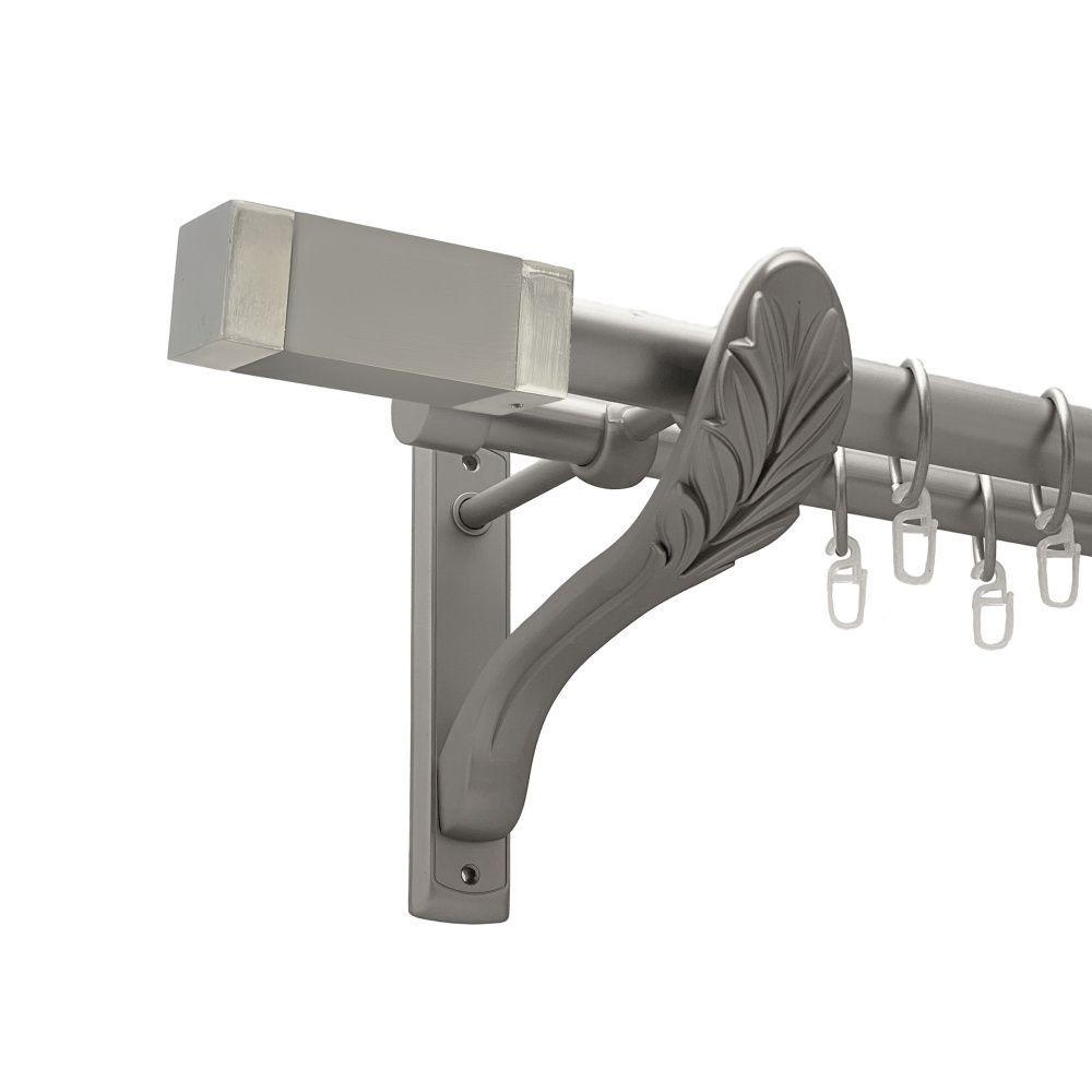 Карниз Orvit Квадро дворядний гладкий 25\19 мм 160 см Сатин (00-00016815)