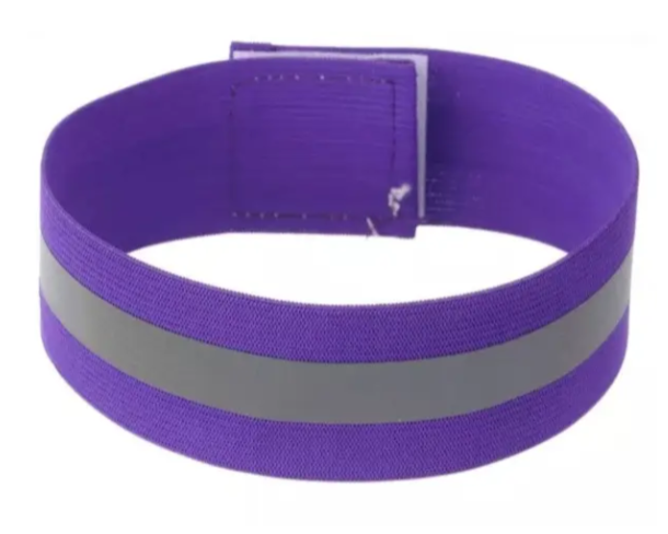 Светоотражающий браслет 4x35 см Фиолетовый (31050/2)