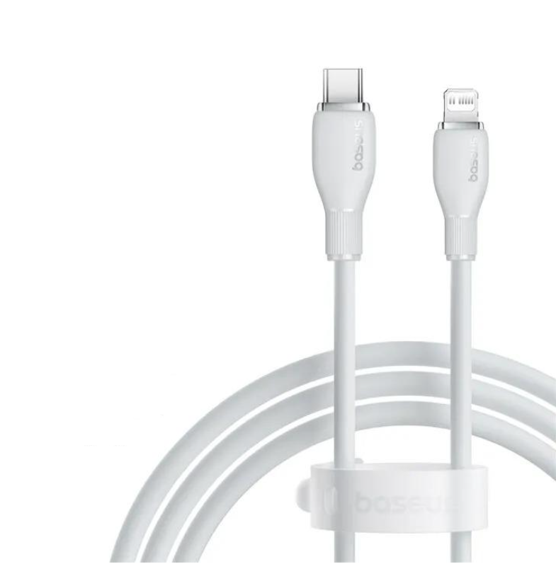 Кабель Type-C Lightning BASEUS 2 м Белый Кабель Type-C Lightning BASEUS 2 м Белый