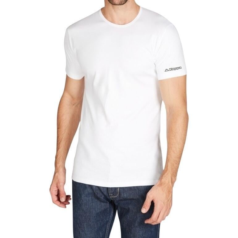 Футболка Kappa T-SHIRT MEZZA MANICA GIROCOLLO K1305 Bianco XL Белый (57363-53)