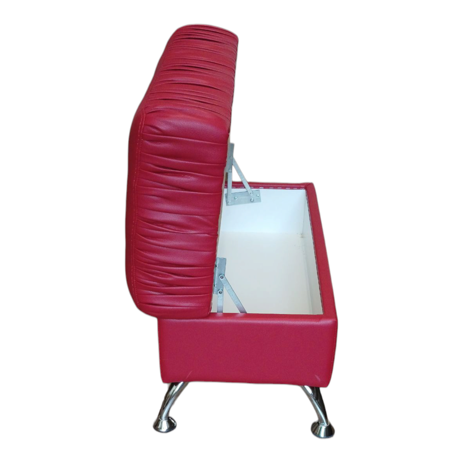 Банкетка з нішею Тоскана екошкіра Софітель 80х40х43 см Червоний - фото 2