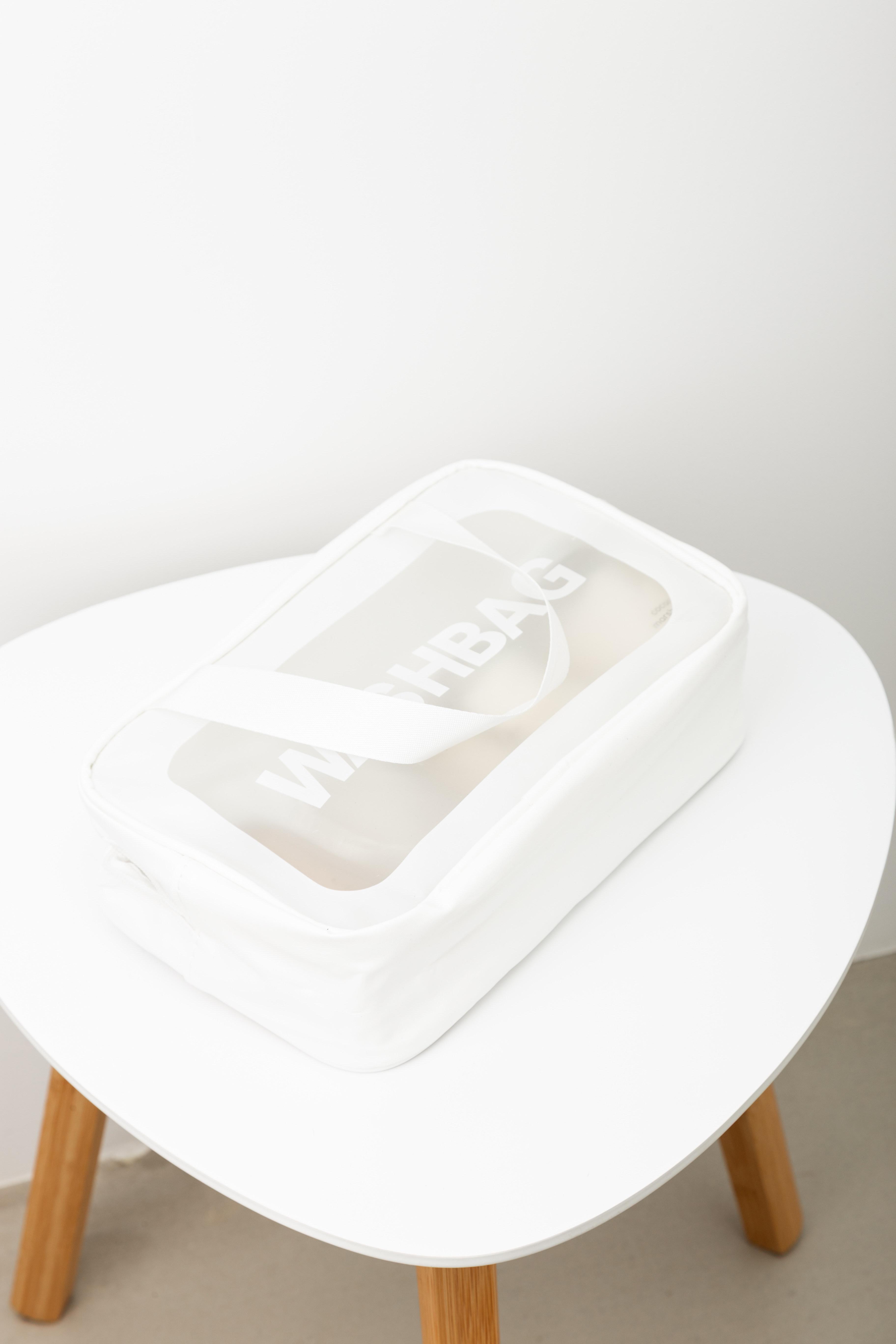 Сумка-косметичка з ручками прозора Washbag 25 см White (128674) - фото 6 Сумка-косметичка з ручками прозора Washbag 25 см White (128674) - фото 6