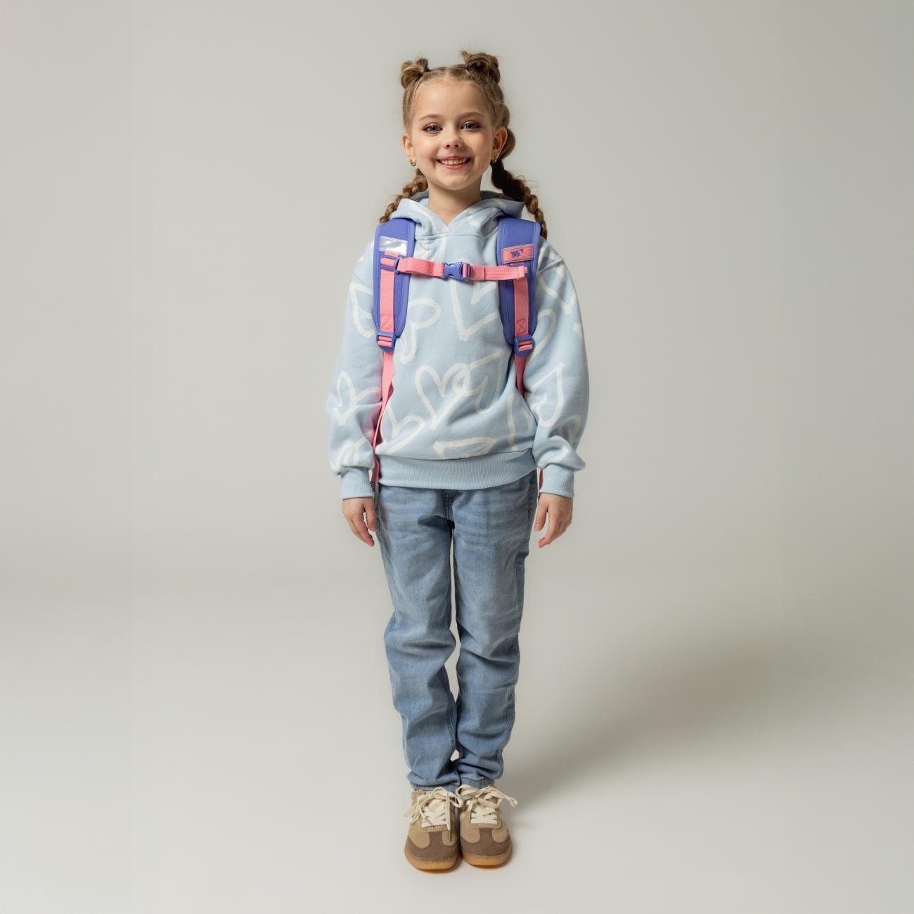 Школьный рюкзак каркасный с ортопедической спинкой YES Cute Bear H-100 (559842/995688) - фото 3