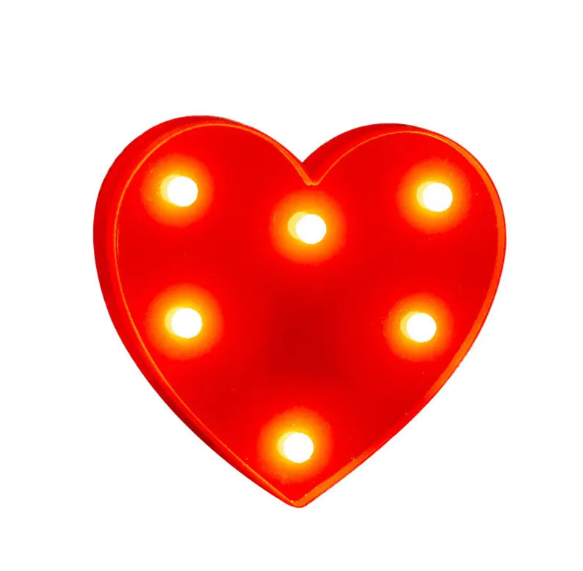Серце об'ємне led 16x16 см Червоний (553118) Серце об'ємне led 16x16 см Червоний (553118)