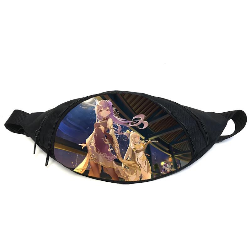 Поясна сумка-бананка Cappuchino toys Геншин GB GI 02 Чорний (2087115098)