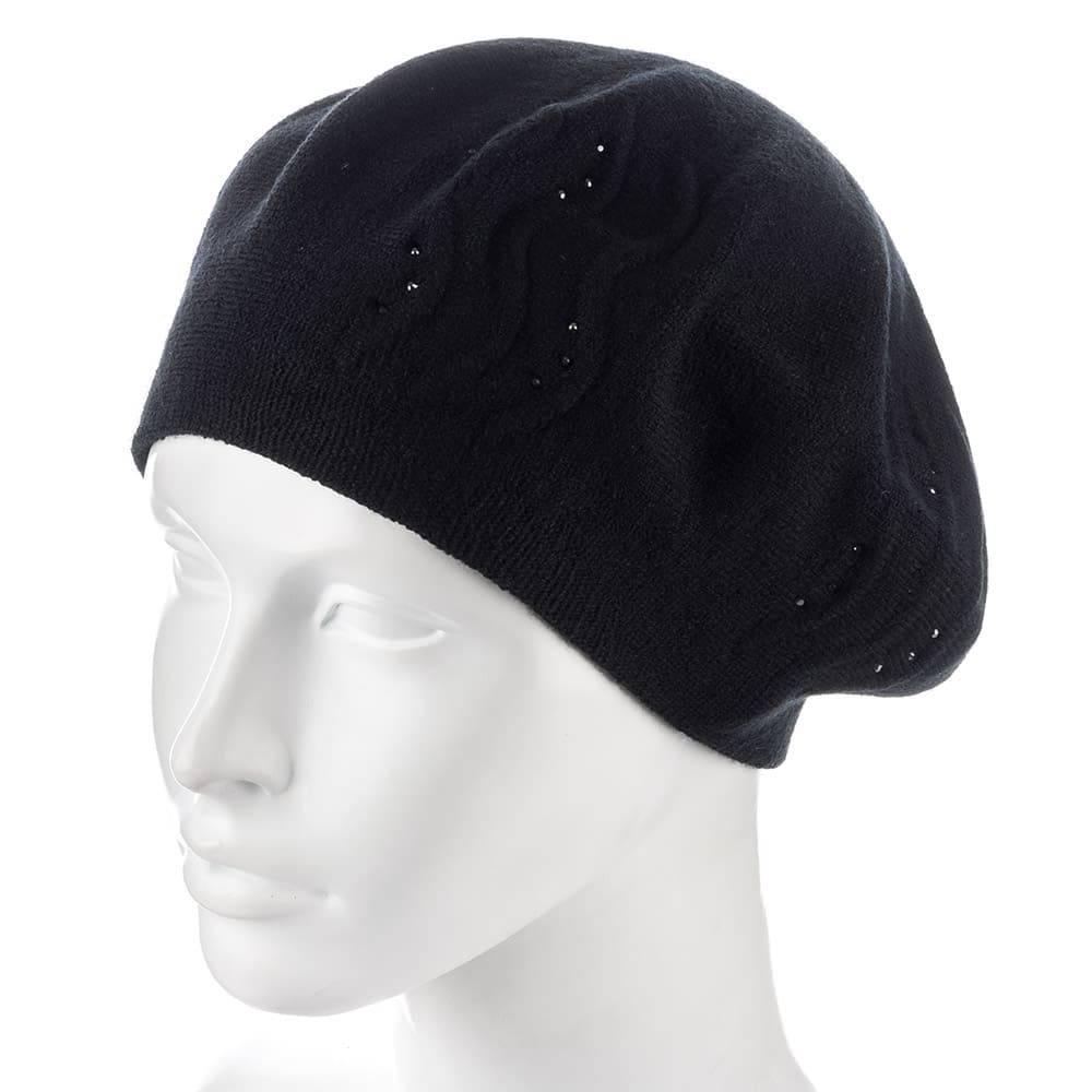 Берет женский Zolly ZH217 двойной Черный