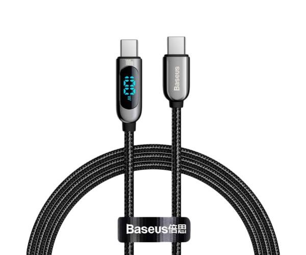 Кабель Data USB BASEUS Display Type-C to Type-C CATSK-B01 100W 1 м Black