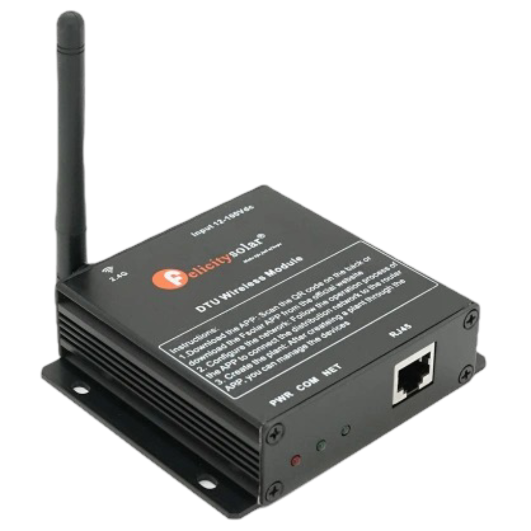 Модуль моніторингу Felicity Solar DTU для сонячних інверторів з Wi-Fi 2,4 ГГц Чорний (27918315)
