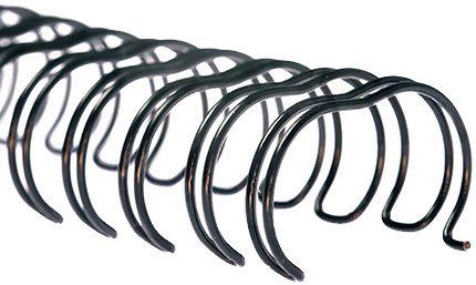 Пружини для брошурування DA А4 12,7 мм 100 шт. Чорний (1220202120641)