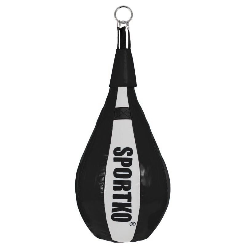 Груша подвесная SPORTKO каплевидная набивная (UR GP-4_Черно-белый)