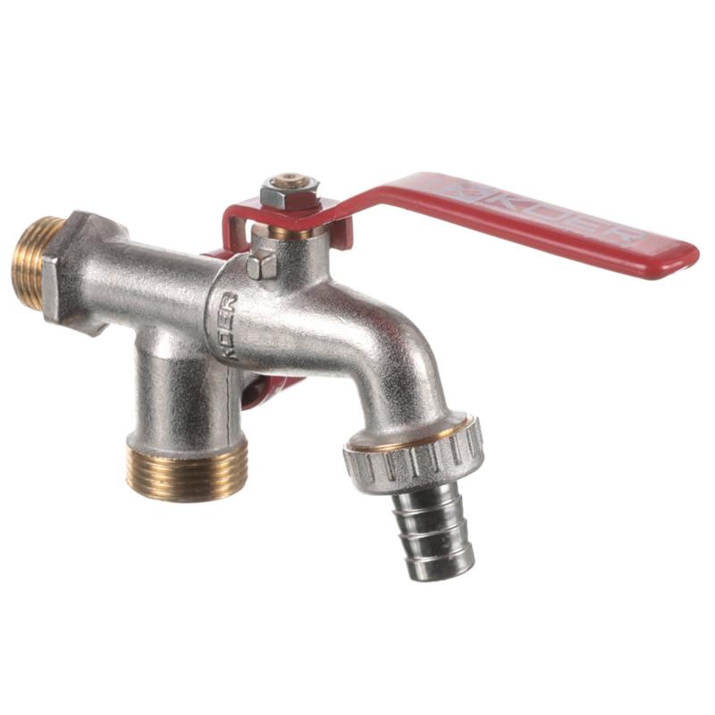 ᐉ Кран полива KOER KR.248 1/2"с дополнительным выходом (KR3071)