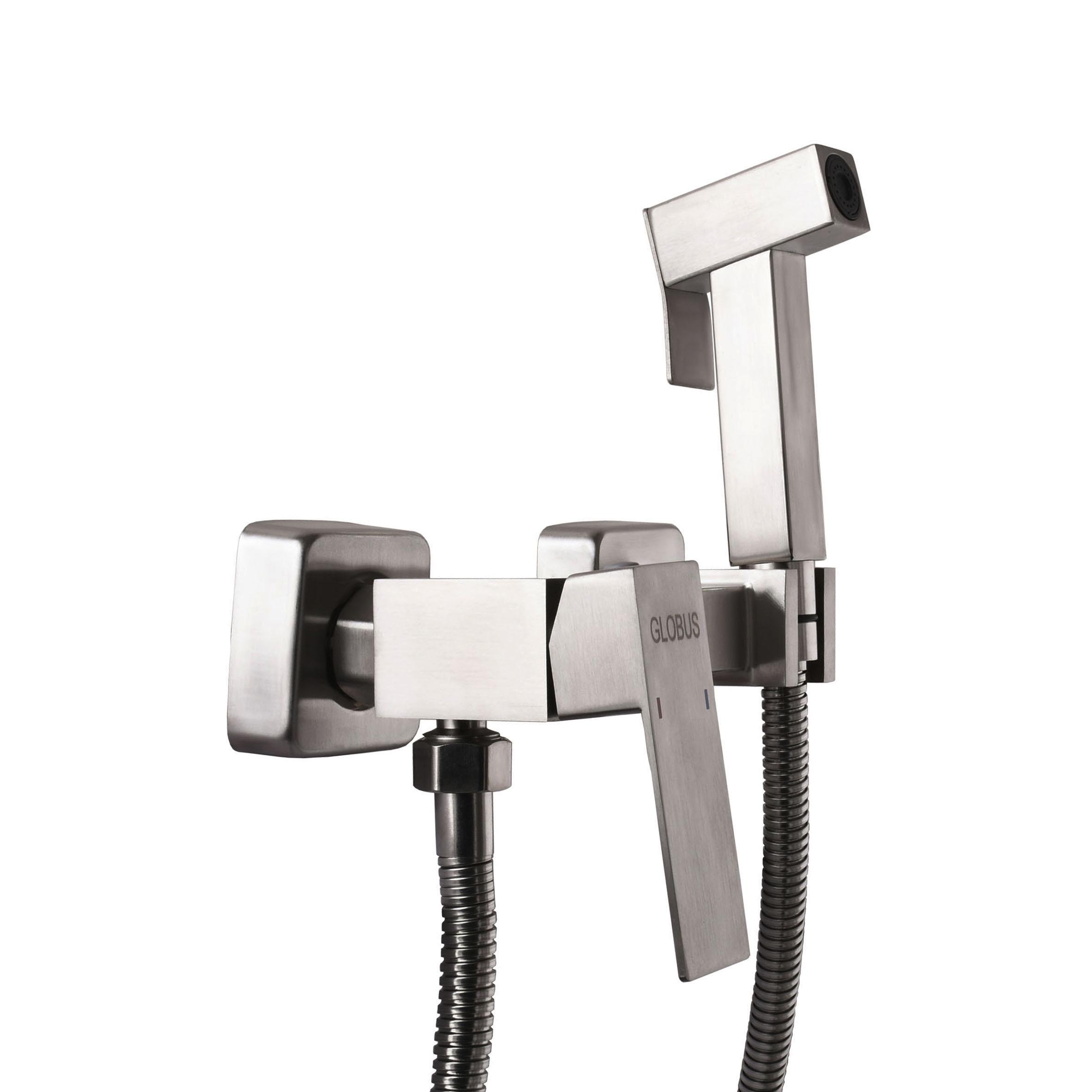 Змішувач гігієнічний GLux WIEN SBQ-5-106MIX-SS нержавіюча сталь Сатин (22952) - фото 4