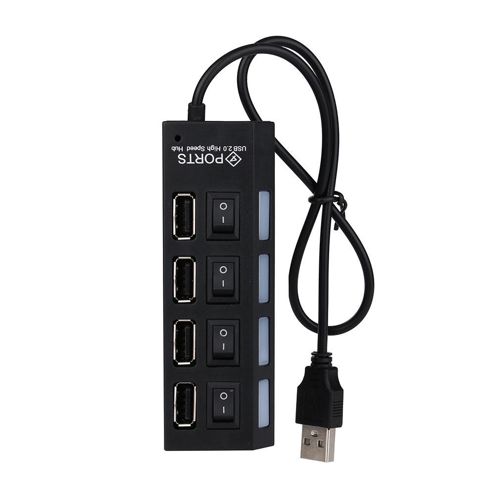 Концентратор USB HUB iMice HI-Speed 4 порта с переключателями - фото 3