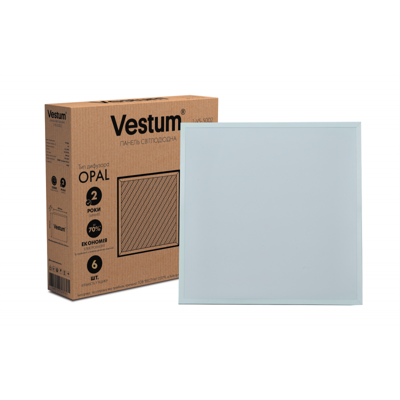 Панель светодиодная Vestum LED Opal 50W 6000K 220 V 600x600 мм (12604569)