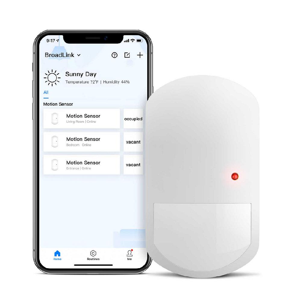 Сарт-датчик руху Broadlink PIR3-FC з концентратором Smart Hub S3 для розумного будинку WiFi 2,4 ГГц Білий - фото 4