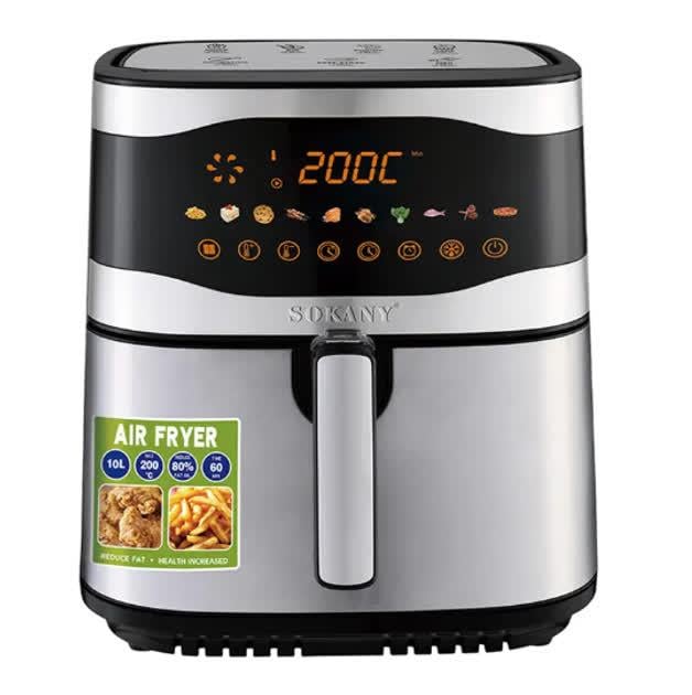 Аэрофритюрница электрическая Sokany SK-10091 10 л 2200 Вт (29172422) Аэрофритюрница электрическая Sokany SK-10091 10 л 2200 Вт (29172422)