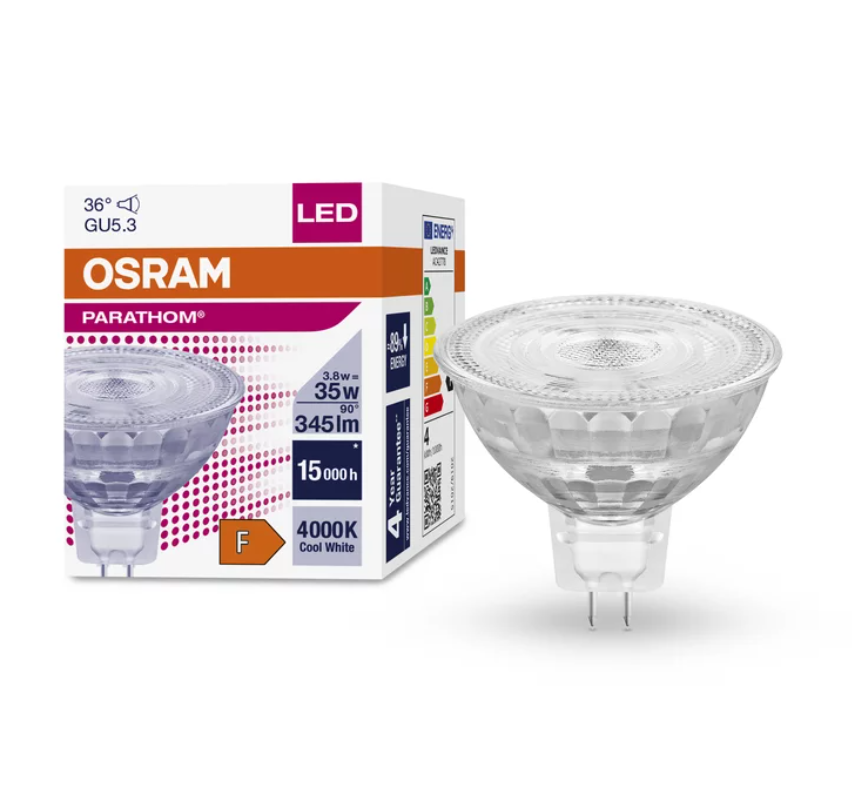 Лампа рефлекторная Osram GU5.3 Led 50x44 мм 3,8 W 350 lm IP20 4000К (4058075796676) - фото 3