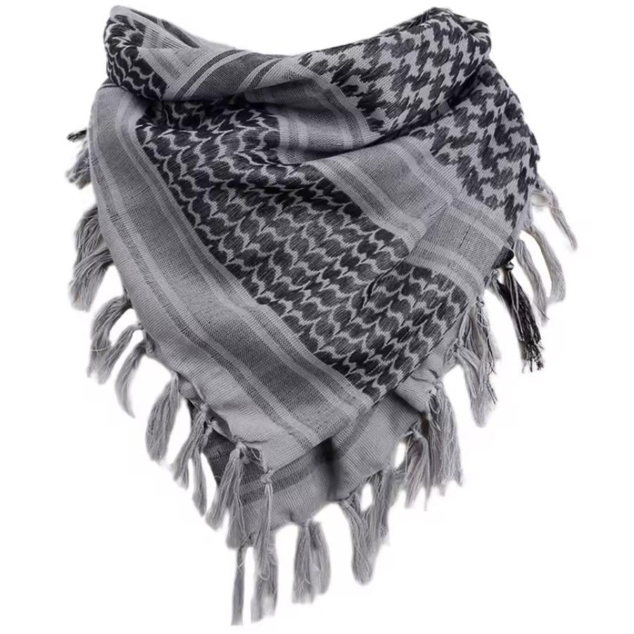 Платок шарф арафатка шемаг куфия 110 см Black/Grey (2749477709)