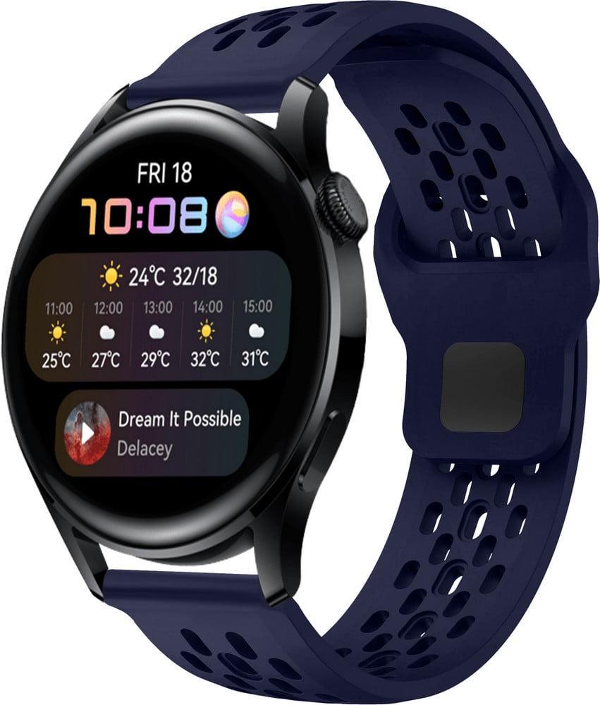 Ремінець силіконовий Liveunic для Huawei Watch 3 Midnight Blue (41966-4D)