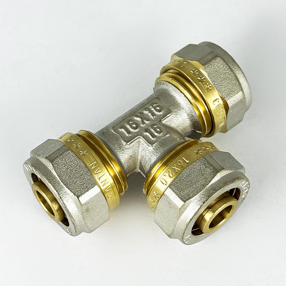 Трійник прохідний SANTAN з проточкою 16х16х16 (25617740) - фото 3