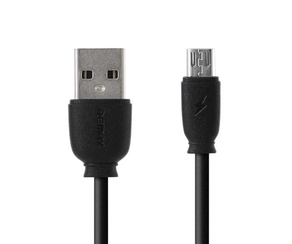 Кабель Data Remax Suji RC-134m MicroUsb 2,1A 1 м Чорний