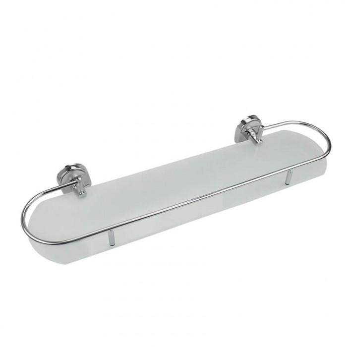 Полиця настінна скляна Frap F1907-1 Хром (126652)