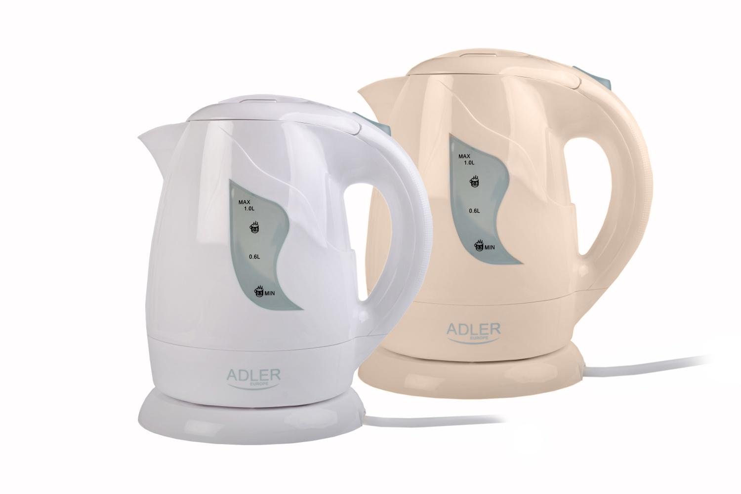 Электрочайник Adler AD 08 компактный 1 л Бежевый (28915329) - фото 5