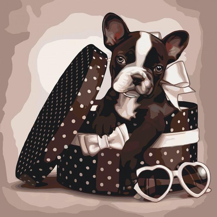 Картина по номерам Ідейка Сладкий малыш 40х40 см (KHO4039)