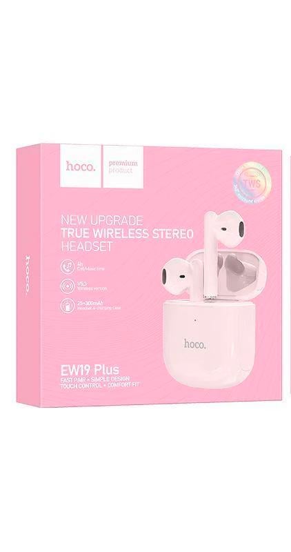 Навушники бездротові Hoco EW19 Bluetooth Pink