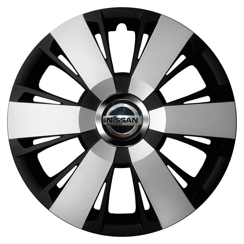 Комплект колпаков JAWOPLAST Sportivo Duo R16 для Nissan 4 шт. Silver/Black (28435129)